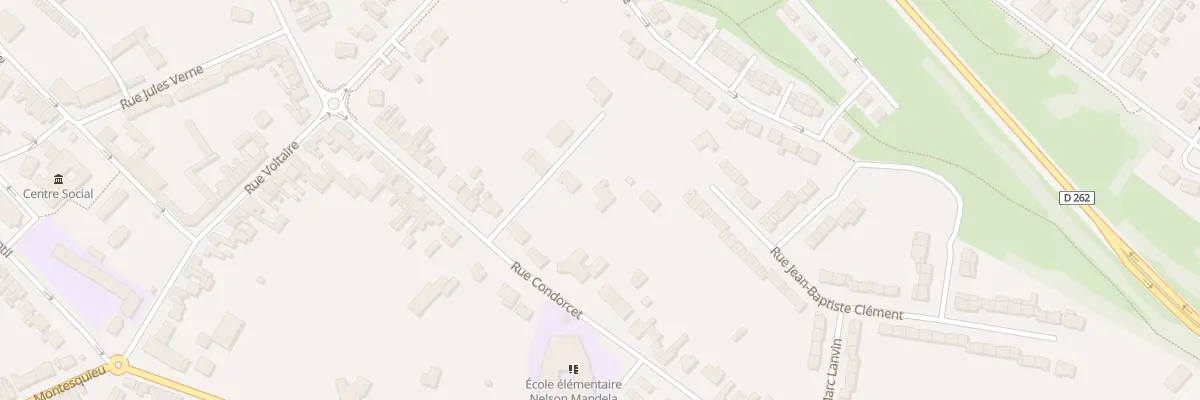 Plan du 25D Rue Condorcet à Méricourt