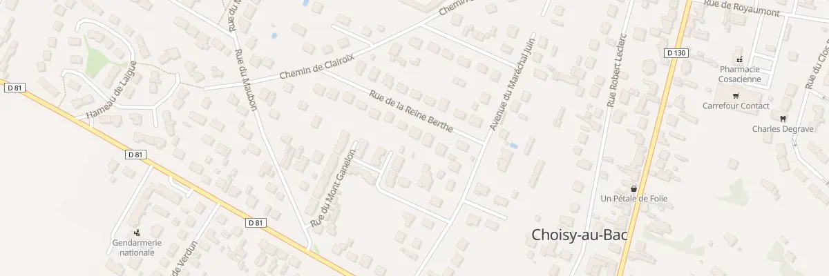 Plan du 5 Rue de la Reine Berthe à Choisy-au-Bac