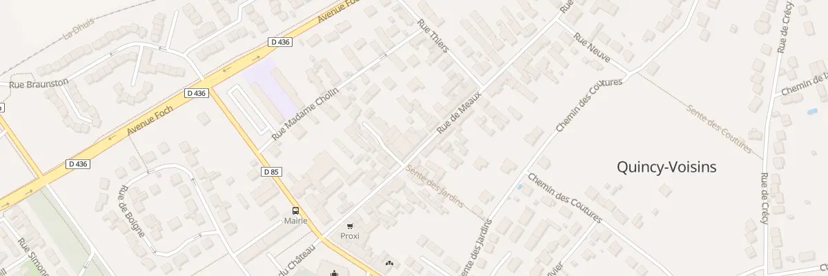 Plan du 23 Rue de Meaux à Quincy-Voisins