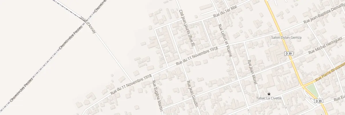 Plan du 33 Rue du 11 Novembre à Annay