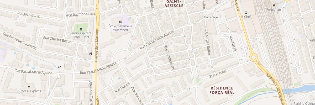 Plan du 5 Rue Prairial à Perpignan