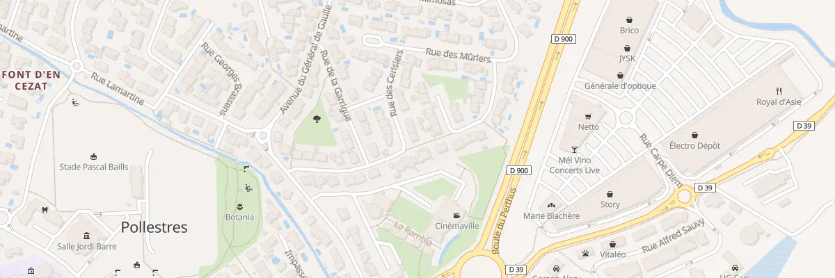 Plan du 7 Rue des Cerisiers à Pollestres