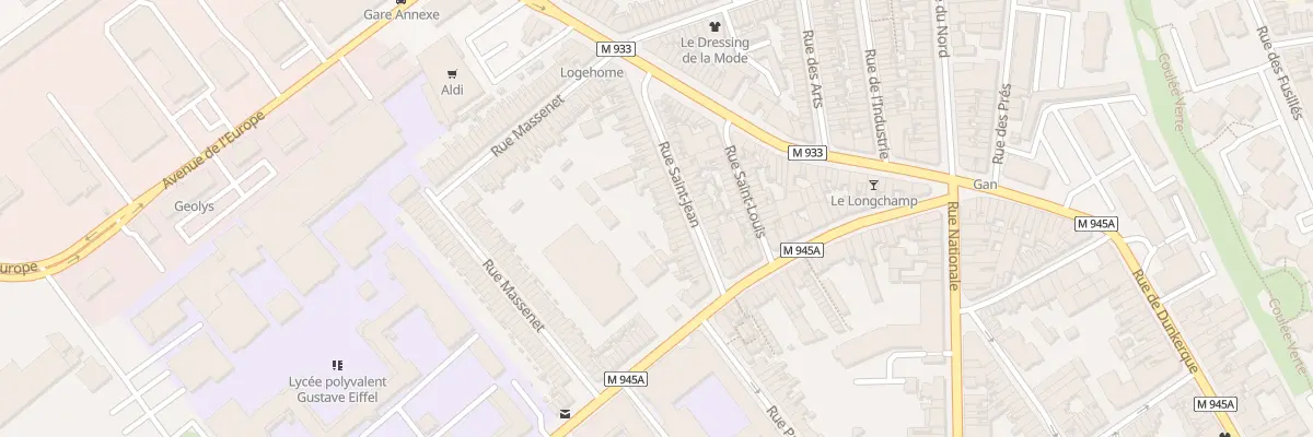 Plan du 23 Rue Saint Jean à Armentières