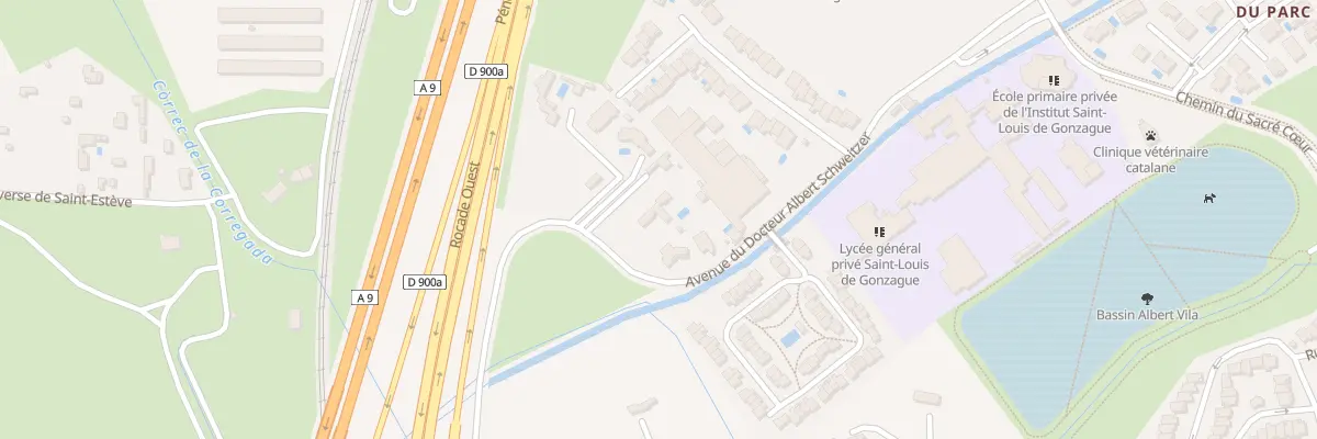 Plan du 88 Av Doc Schweitzer à Perpignan