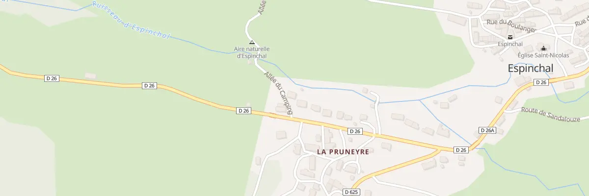Plan du 5091 La Pruneyre à Espinchal