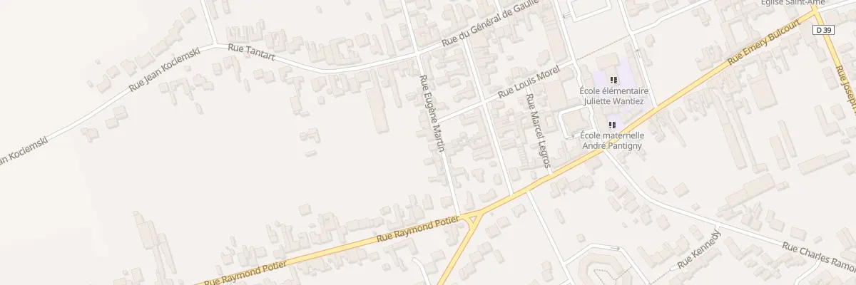 Plan du 10 Rue Eugene Martin à Annay