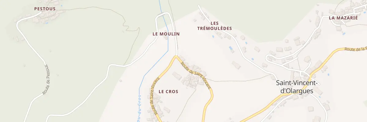 Plan du 5612F Le Cros-Haut à Saint-Vincent-d’Olargues
