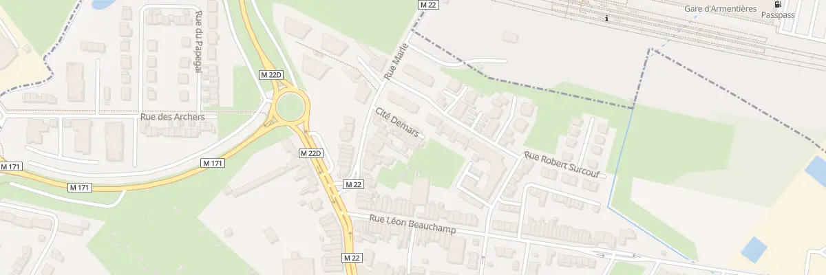 Plan du 12 Cité Demars à La Chapelle-d’Armentières