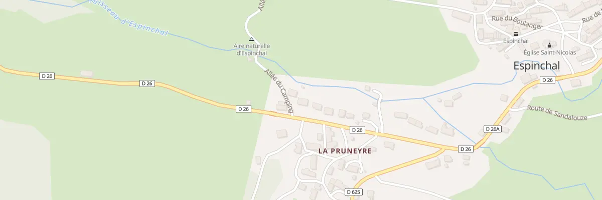 Plan du 5176 Espinchal à Espinchal