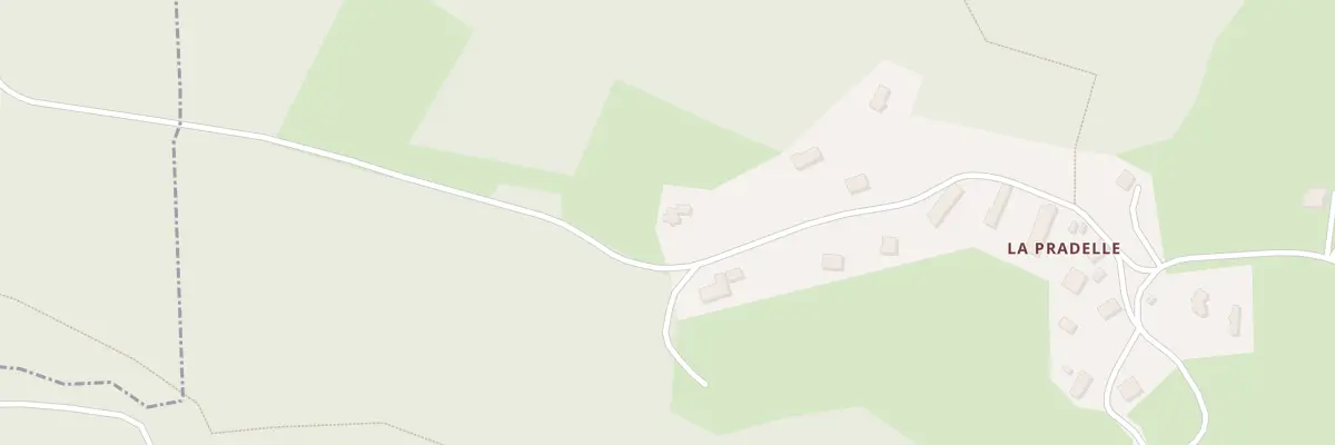 Plan du 18 Vge de la Pradelle à Vitrac