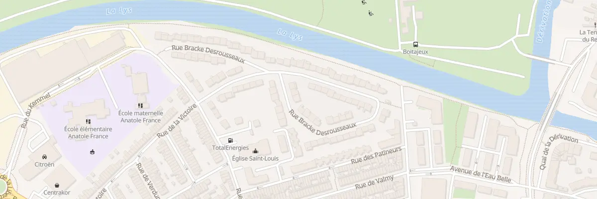 Plan du 15 Rue Bracke Desrousseaux à Armentières