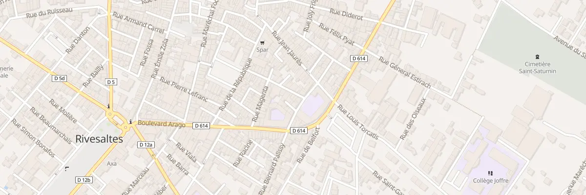 Plan du 32 Rue Edgar Quinet à Rivesaltes
