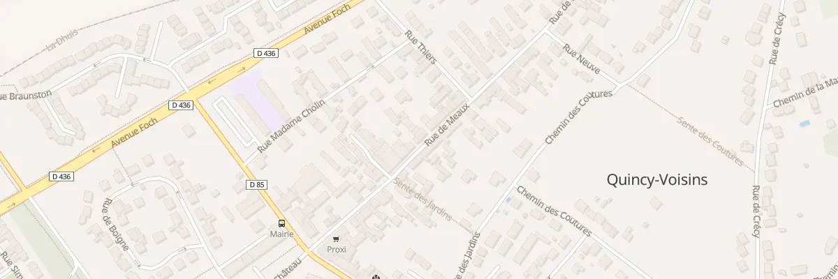 Plan du 29 Rue de Meaux à Quincy-Voisins