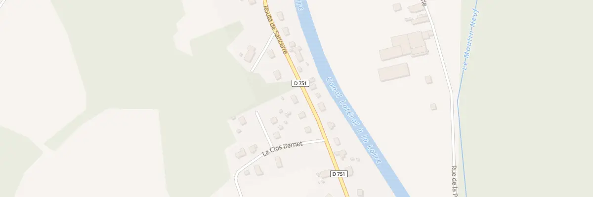 Plan du 34 Rte de Sancerre à Léré