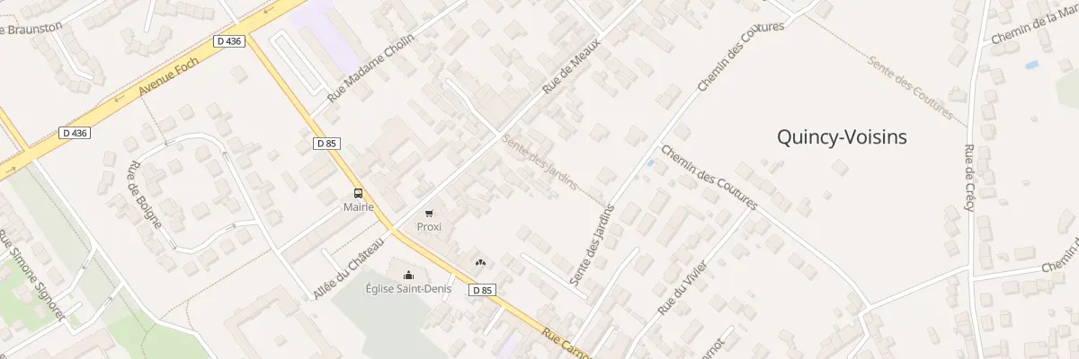 Plan du 24H Rue de Meaux à Quincy-Voisins