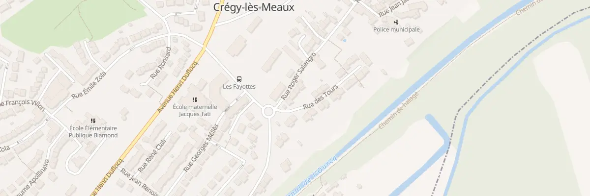 Plan du 2B Rue Roger Salengro à Crégy-lès-Meaux
