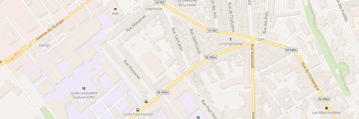 Plan du 7 Rue Saint Jean à Armentières