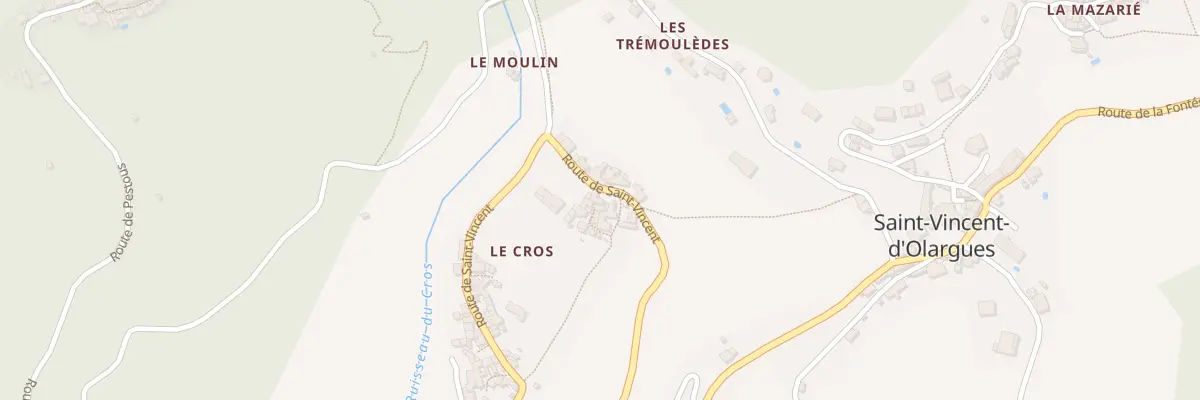 Plan du 5122 Le Cros à Saint-Vincent-d’Olargues