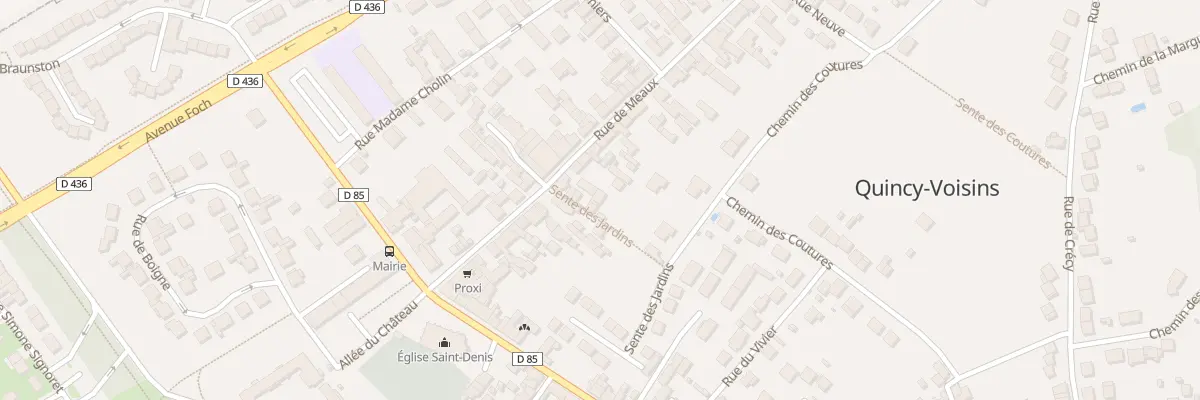 Plan du 28C Rue de Meaux à Quincy-Voisins
