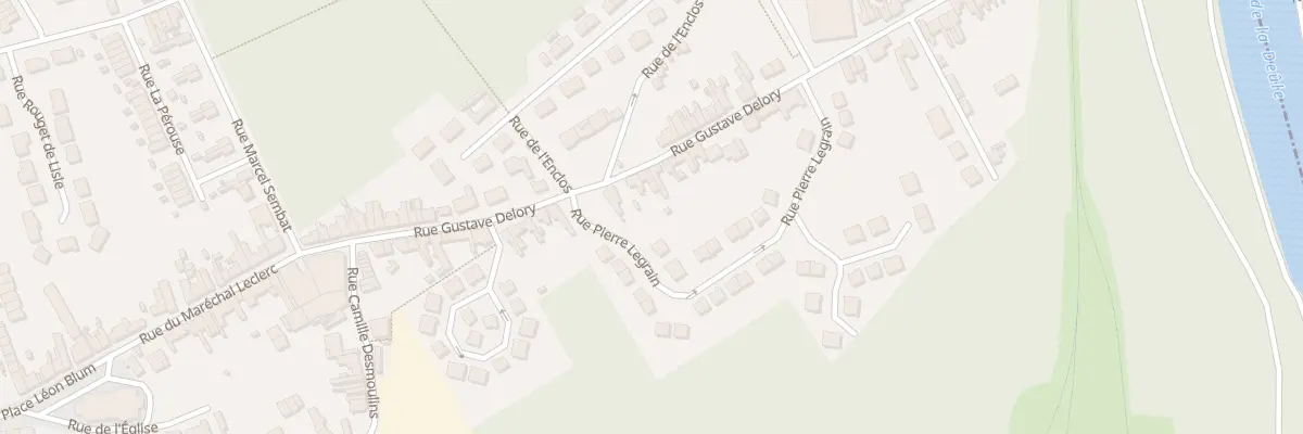 Plan du 38 Rue Gustave Delory à Vendin-le-Vieil