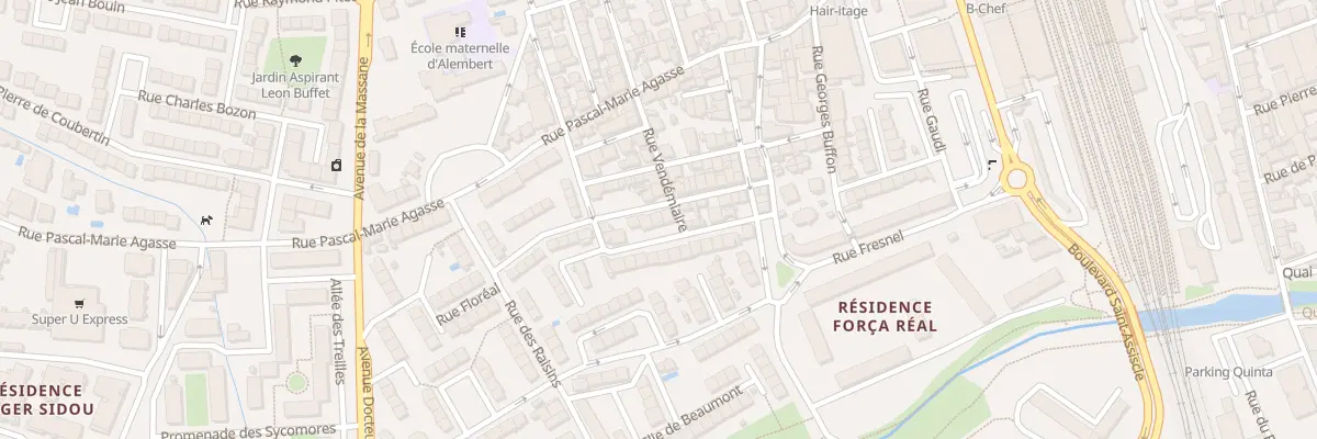 Plan du 17 Rue Fructidor à Perpignan