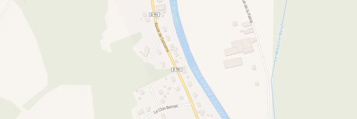 Plan du 39 Rte de Sancerre à Léré