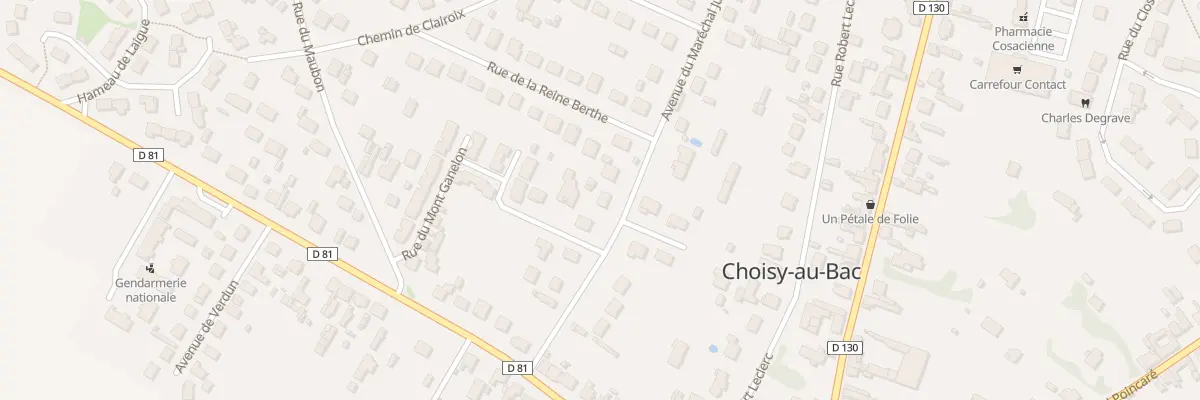 Plan du 7 Av du Mal Juin à Choisy-au-Bac