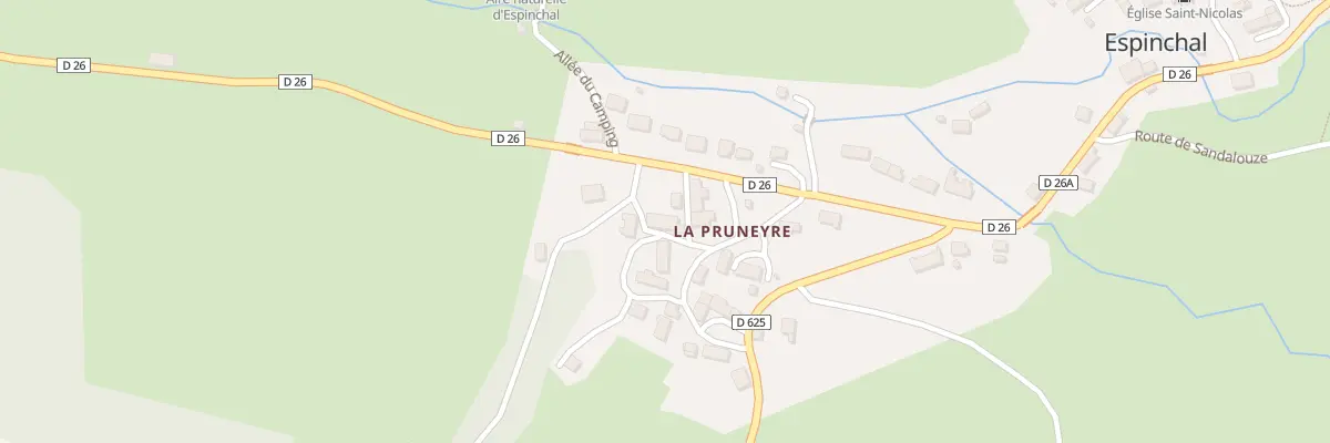 Plan du 5117A La Pruneyre à Espinchal
