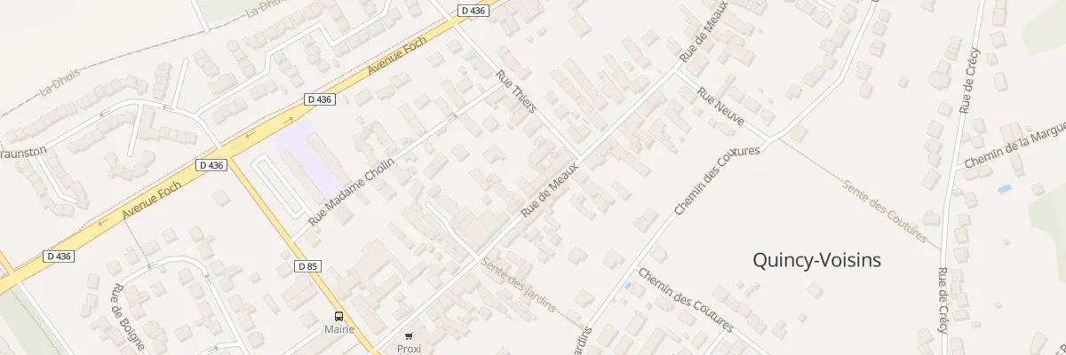 Plan du 37 Rue de Meaux à Quincy-Voisins