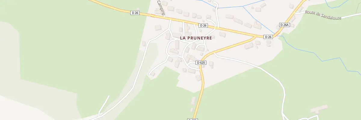 Plan du 5103 La Pruneyre à Espinchal
