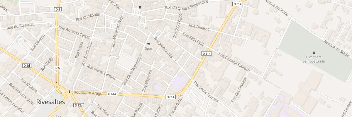 Plan du 59 Rue Jean Jaurès à Rivesaltes
