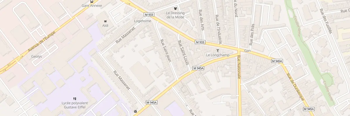 Plan du 16 Rue Saint Jean à Armentières