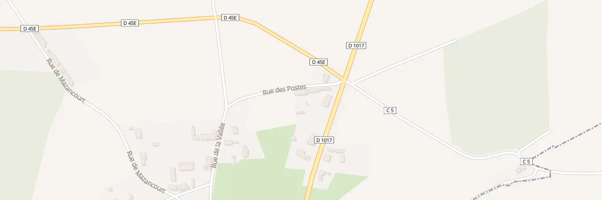 Plan du 8 Rue des Postes à Fresnes-Mazancourt
