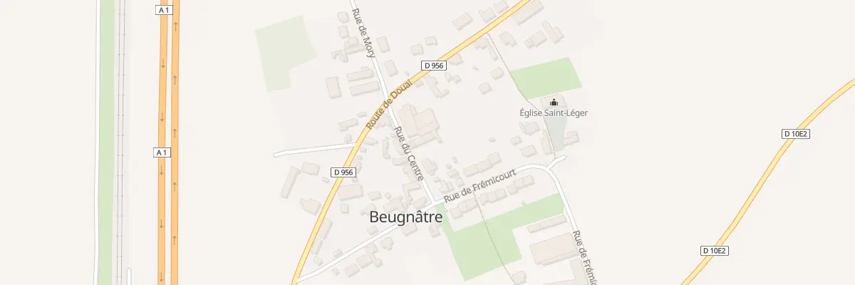 Plan du 6 Rue du Centre à Beugnâtre