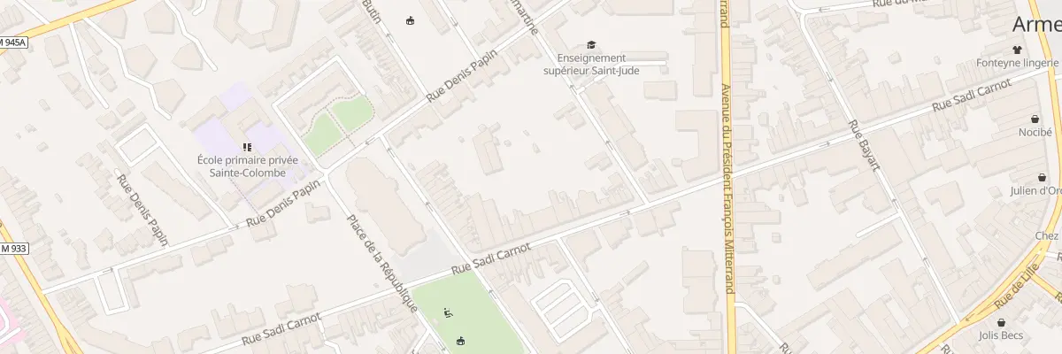 Plan du 68 Rue Sadi Carnot à Armentières