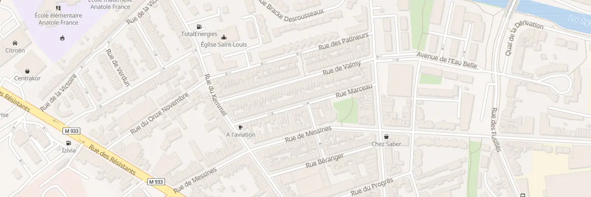 Plan du 56B Rue Marceau à Armentières