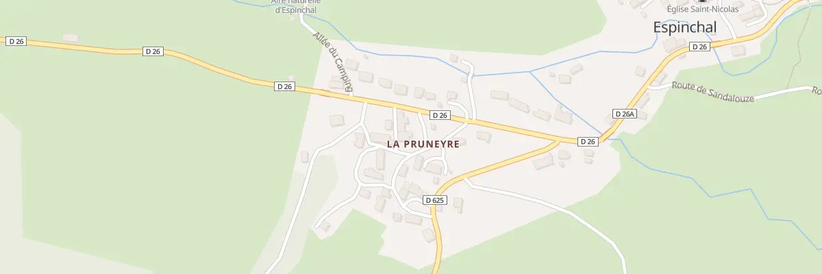 Plan du 5098 La Pruneyre à Espinchal