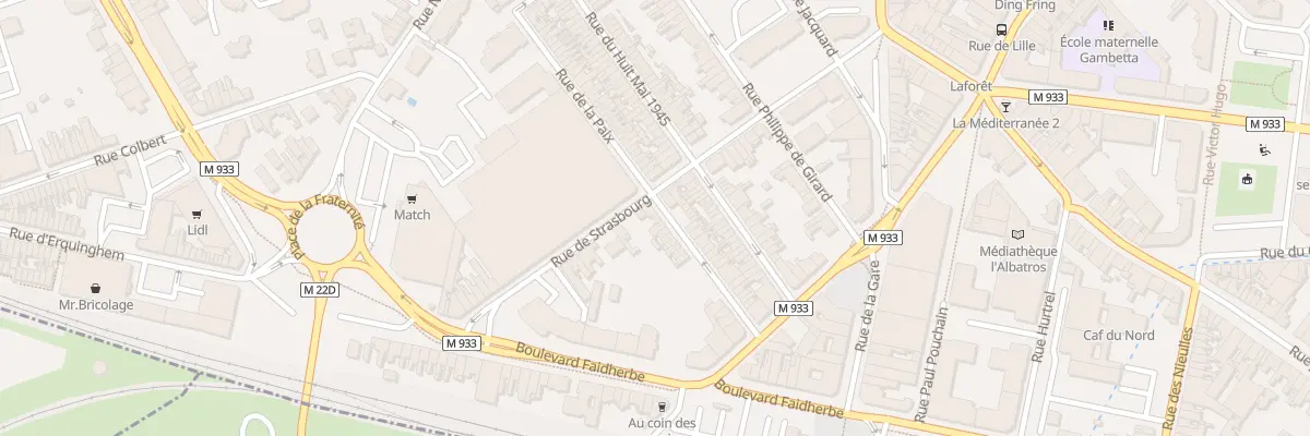 Plan du 19 Rue de la Paix à Armentières