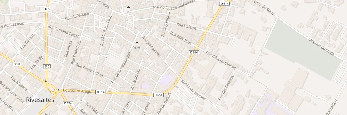 Plan du 6 Rue Scribe à Rivesaltes