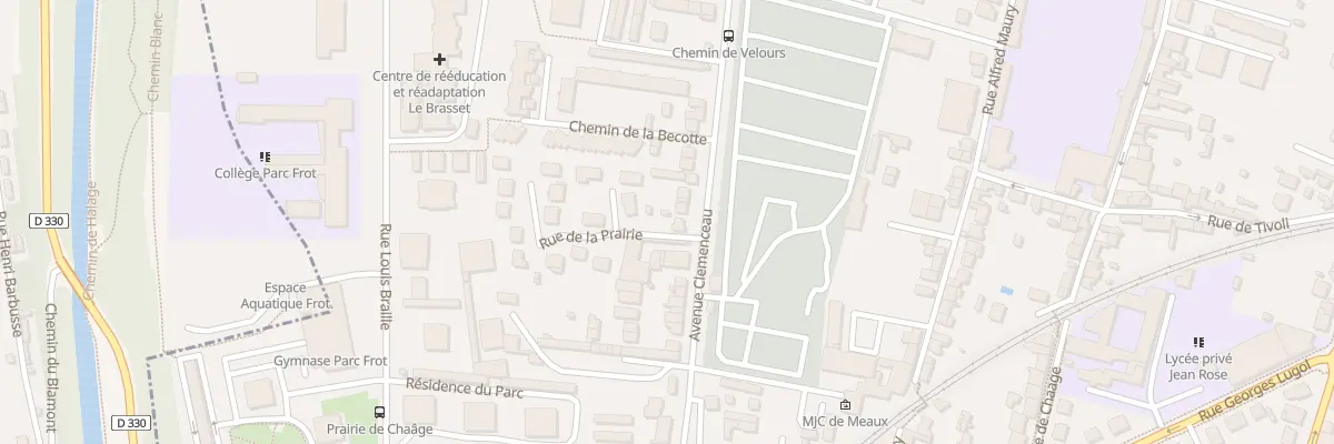Plan du 25B Av Clémenceau à Meaux