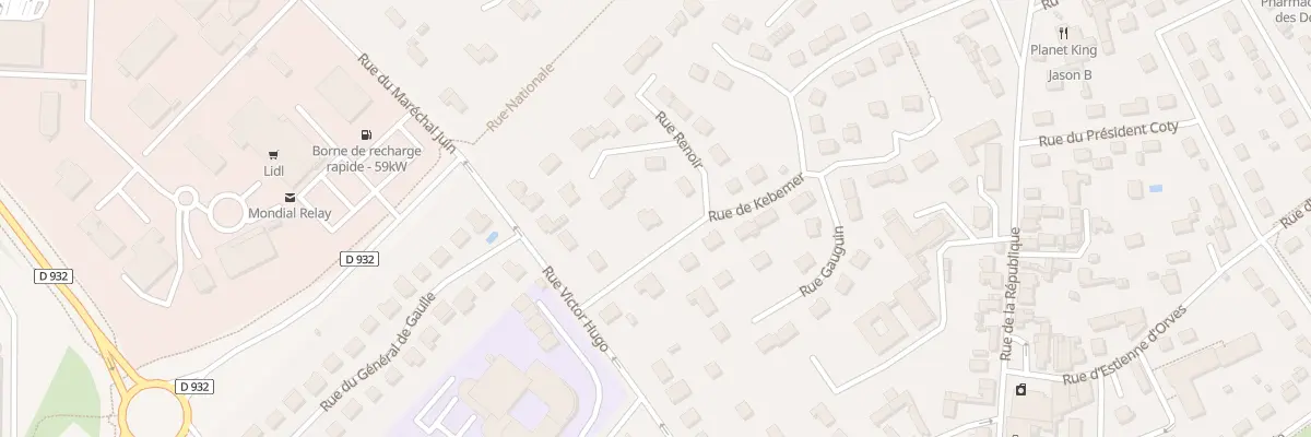 Plan du 1B Rue de Kébèmer à Thourotte