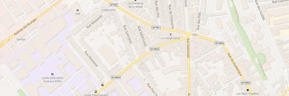 Plan du 1 Rue Saint Louis à Armentières