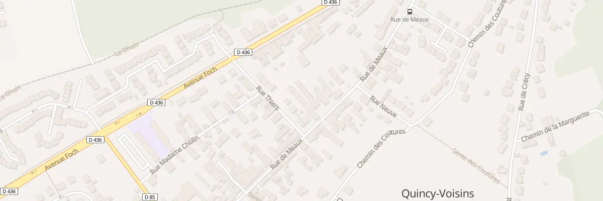 Plan du 49D Rue de Meaux à Quincy-Voisins