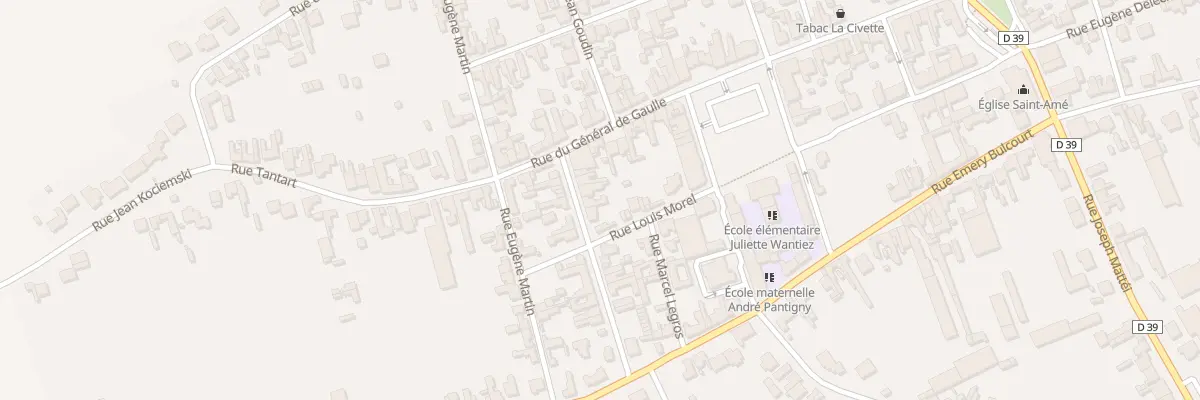 Plan du 8 Rue de Saint Ame à Annay