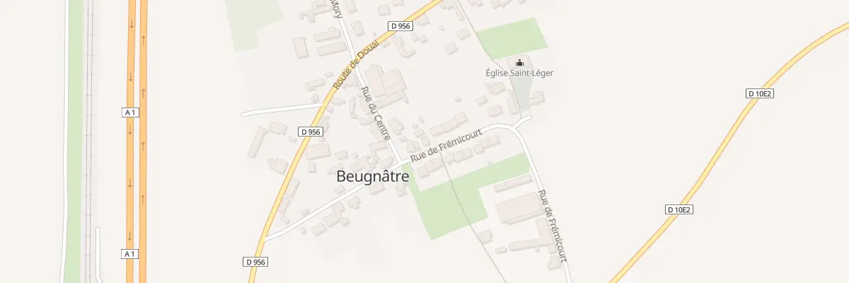 Plan du 3 Rue de Fremicourt à Beugnâtre