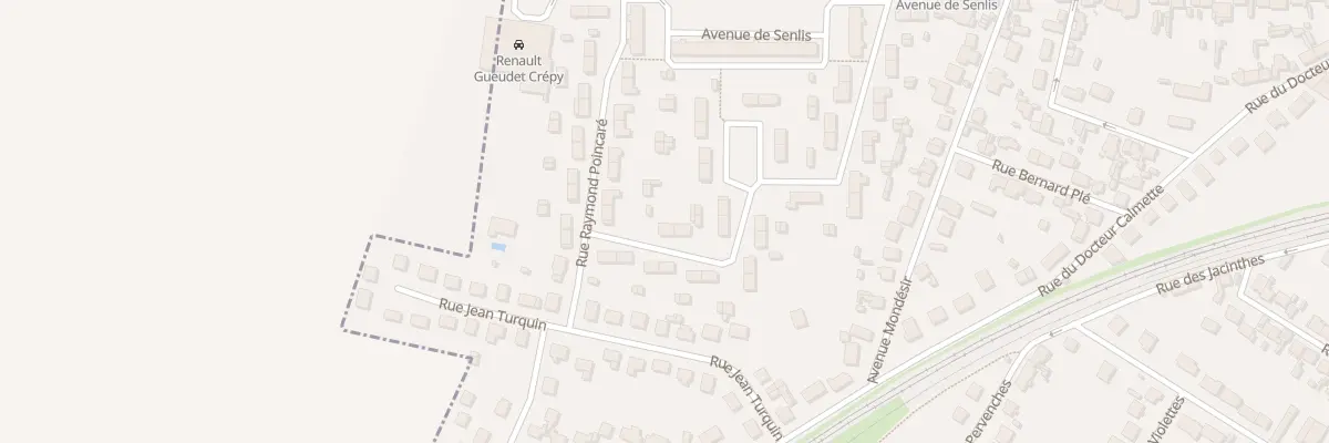 Plan du 36 Rue Georges Clémenceau à Crépy-en-Valois