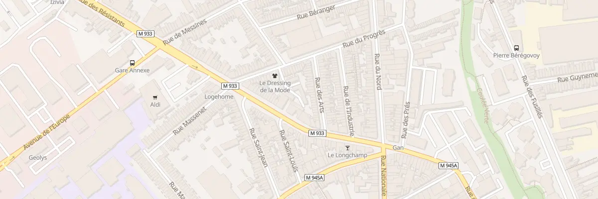 Plan du 45A Rue du Progres à Armentières