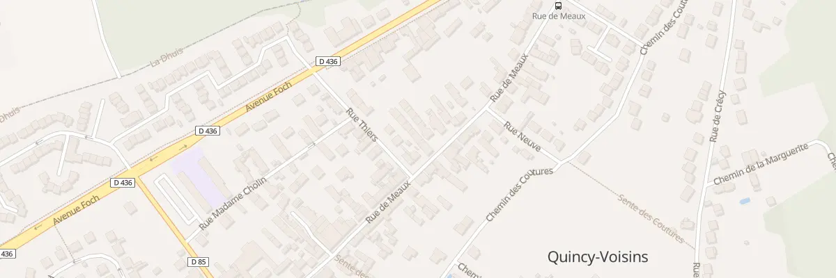 Plan du 49F Rue de Meaux à Quincy-Voisins