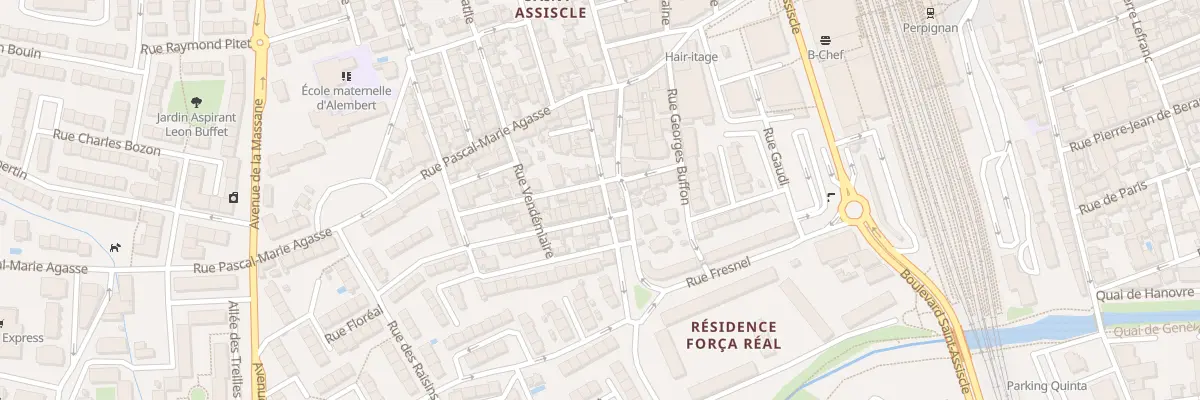 Plan du 16 Rue Lacépède à Perpignan