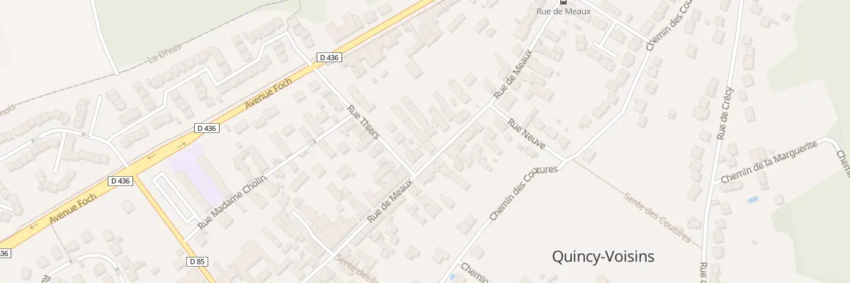 Plan du 49G Rue de Meaux à Quincy-Voisins